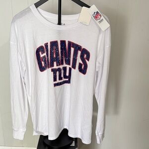 NFL Team White Long-Sleeve 'Giants' Logo Tee
